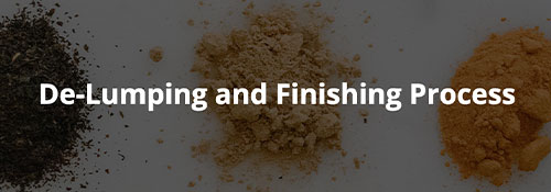De-lumping and Finishing Processing with Industrial Grinders and Size Reduction Equipment